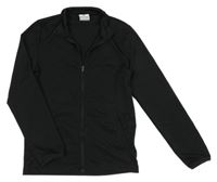 Černá sportovní propínací funkční mikina s logem Nike