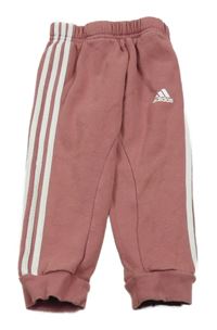 Růžové tepláky s logem Adidas