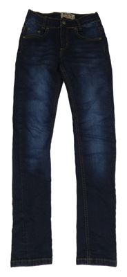 Tmavomodré skinny rifle Blue effect