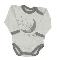 Bielo-sivé body s medvedíkom