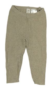 Béžové vzorované tepláky H&M