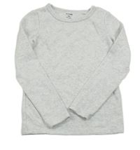 Šedé žebrované triko Kiabi