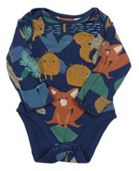 Tmavomodré body se zvířátky M&S