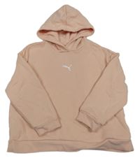Světlerůžová mikina s kapucí Puma