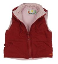 Červená šušťáková zateplená vesta