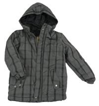 Šedá kostkovaná šusťáková zimní bunda Timberland