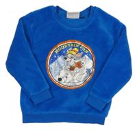 Zafírová plyšová mikina s Marshallem Nickelodeon