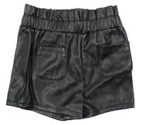 Černé koženkové kraťasy Primark