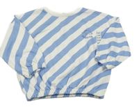 Nové - Modro-bílá pruhovaná oversize mikina Dunnes