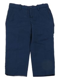 Tmavomodré spoločenské nohavice H&M