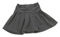 Sivo-biela pruhovaná kolová sukňa Zara