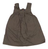Hnedé plátenné šaty Kitchoun