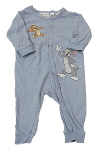 Modrošedý overal Tom a Jerry H&M