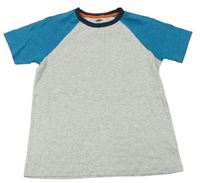 Svetlošedá -modrozelené melírované tričko OLD NAVY