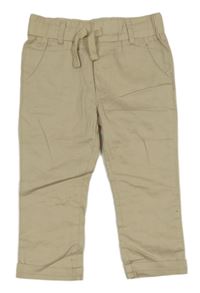 Béžové plátenné nohavice H&M