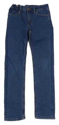 Modré skinny fit teplákové rifle H&M