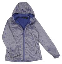 Fialovošedá softshellová bunda s planetami a kapucí ACTIVE TOUCH