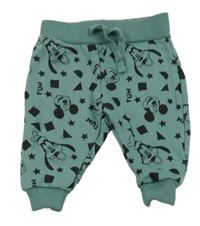 Olivové melírované teplákové tepláky s Mickey s kamarády PRIMARK