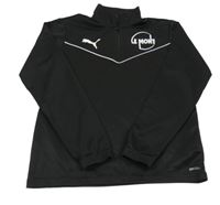 Čierna funkčná športová mikina s logom PUMA