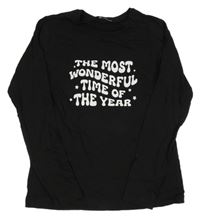 Čierne tričko s nápismi DESTINATION