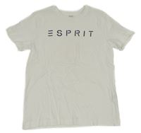 Bílé tričko s logem ESPRIT