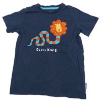 Tmavomodré tričko so lvíčkem/hadem JAKO-O