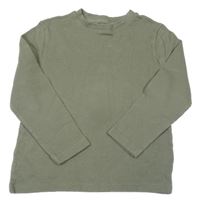 Khaki žebrované mikinotriko F&F
