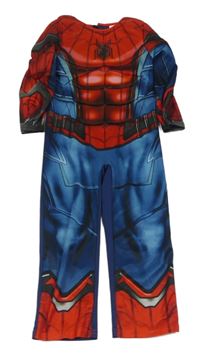 Kostým - Modro-červený overal - Spiderman St. Bernard