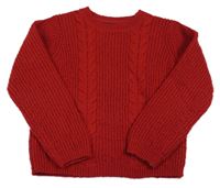 Tmavočervený sveter OVS