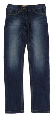 Tmavomodré skinny rifle Alive