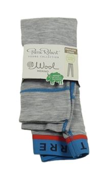 Nové - Šedé melírované spodní funkční kalhoty