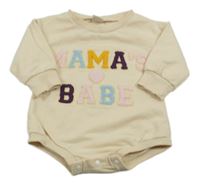 Béžové teplákové body s nápisem Shein