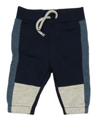 Tmavomodro-modrošedo-svetlosivé tepláky Primark