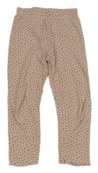 Ružové bodkovaná é rebrované legíny George