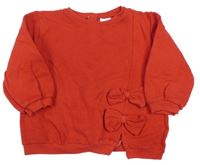 Červená mikina s mašľami Next