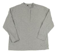 Sivá melírovaná rebrovaná mikina F&F