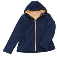 Tmavomodrá softshellová bunda s kapucí Yigga