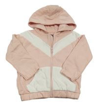 Ružovo-biela prepínaci mikina s kapucňou F&F