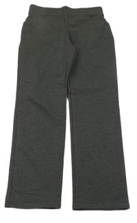 Tmavosivé melírované teplákové nohavice George