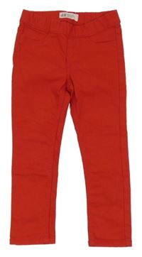 Červené džegíny H&M