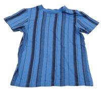 Modro-černé pruhované tričko George