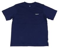 Tmavomodré tričko s nápisom Jack & Jones