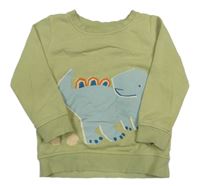 Svetlozelená mikina s dinosaurom George