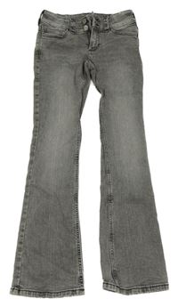 Tmavošedé bootcut rifle H&M