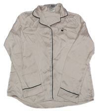 Světlerůžová pyžamová košile s nápisem H&M