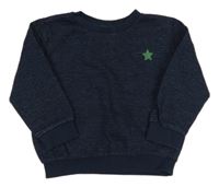 Tmavomodrá pruhovaná mikina s hviezdičkou F&F