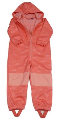 Korálová softshellová kombinéza s kapucňou Lupilu