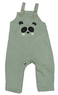 Zelené laclové tepláky s medvědem Matalan