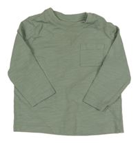 Khaki tričko s vreckom kiabi