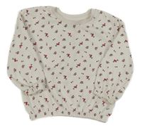 Biela mikina s kvítky Primark